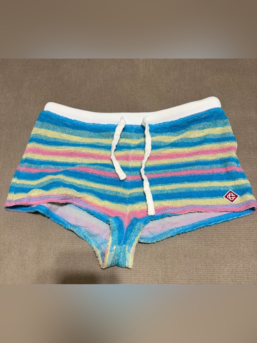 Casablanca Striped Terry Shorts